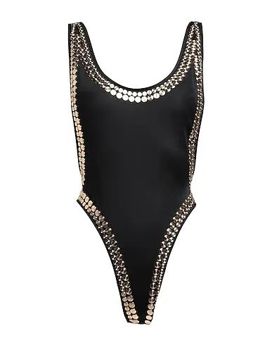 Black One-piece swimsuits