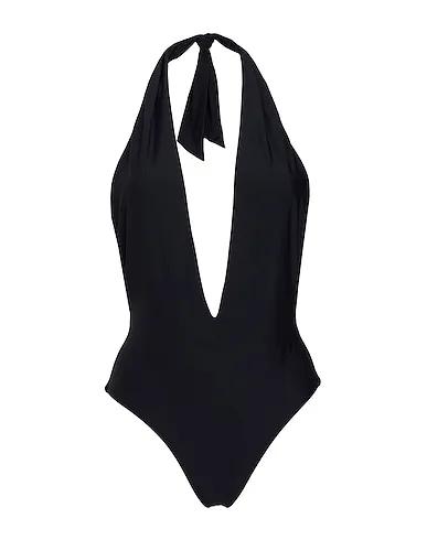 Black One-piece swimsuits RECYCLED DOUBLE FACE ONE-PIECE SWIMSUIT
