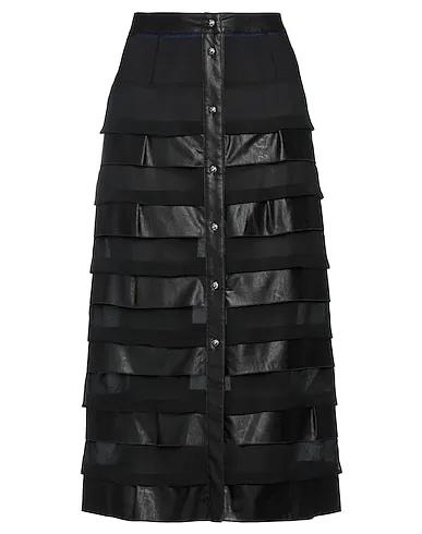 Black Organza Midi skirt