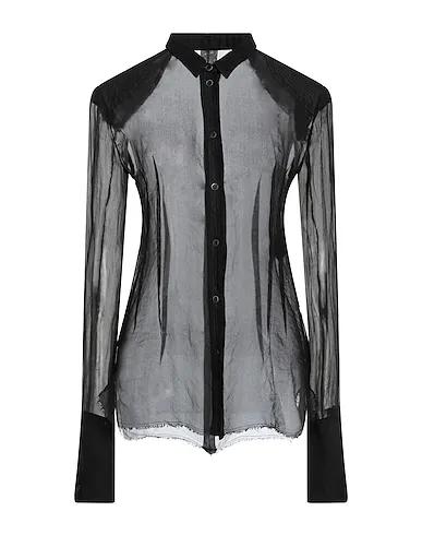 Black Organza Silk shirts & blouses