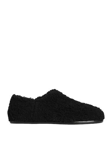 Black Pile Loafers