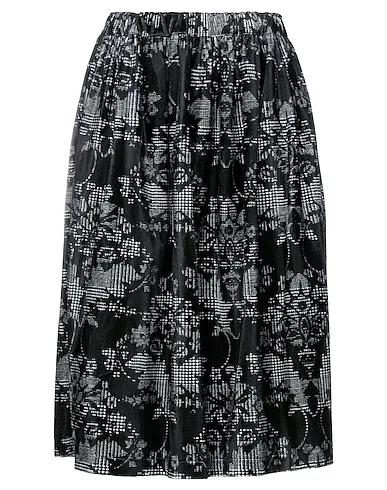 Black Pile Midi skirt