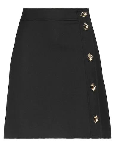 Black Piqué Mini skirt