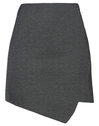 Black Piqué Mini skirt