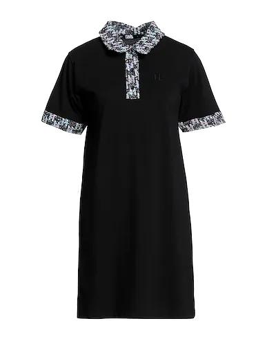 Black Piqué Short dress