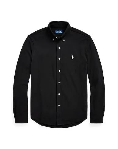 Black Piqué Solid color shirt FEATHERWEIGHT MESH SHIRT
