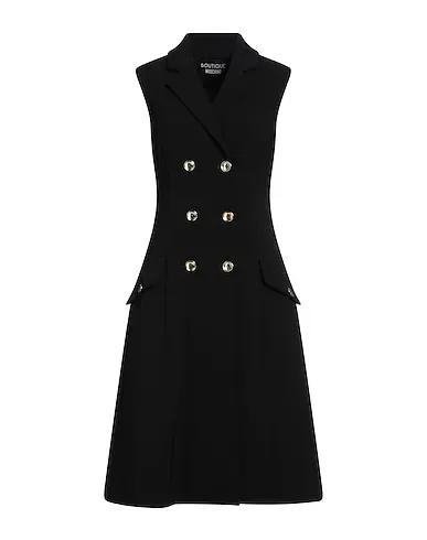 Black Plain weave Blazer dress