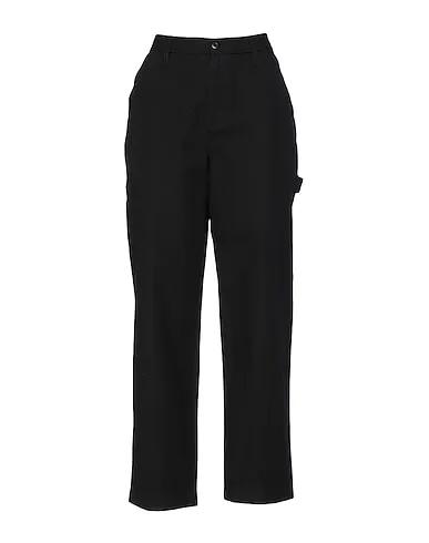 Black Plain weave Casual pants WM GROUND WORK PANT
