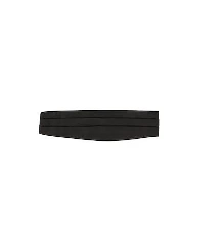 Black Plain weave Fabric belt