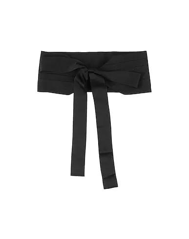 Black Plain weave Fabric belt