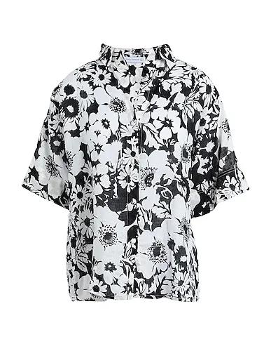 Black Plain weave Floral shirts & blouses DELORA SHIRT
