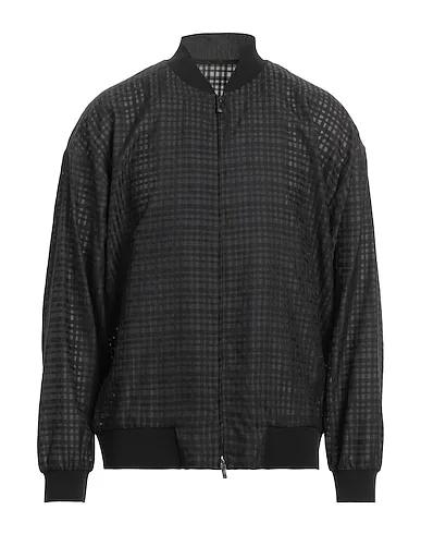 Black Plain weave Jacket