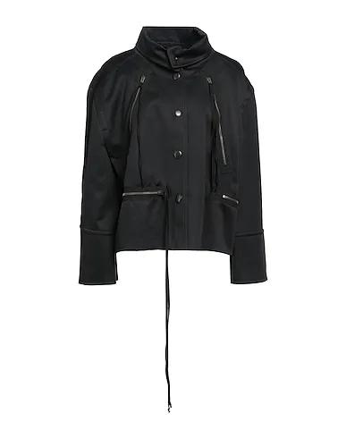 Black Plain weave Jacket