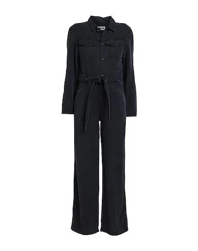 Black Plain weave Jumpsuit/one piece