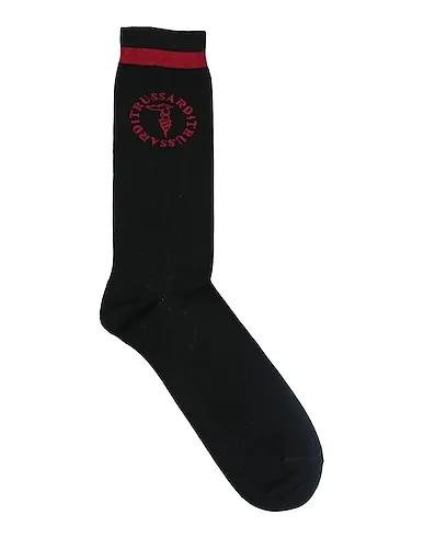 Black Plain weave Short socks