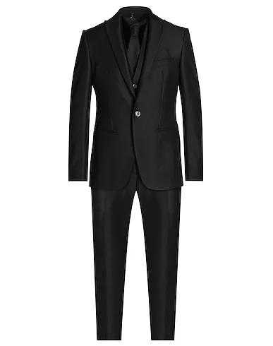 Black Plain weave Suits