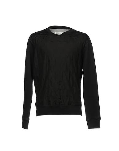 Black Plain weave Sweatshirt