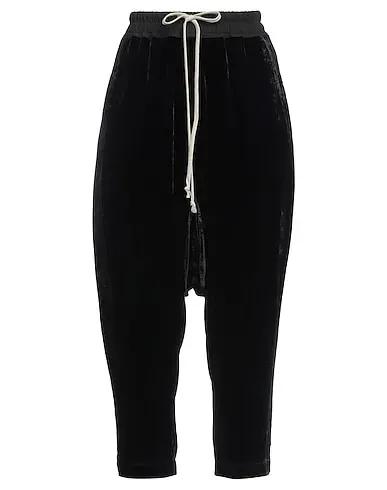 Black Poplin Casual pants