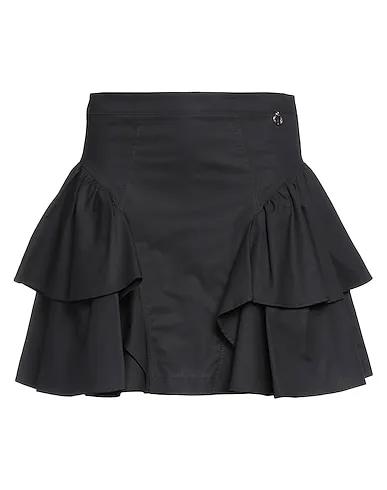 Black Poplin Mini skirt