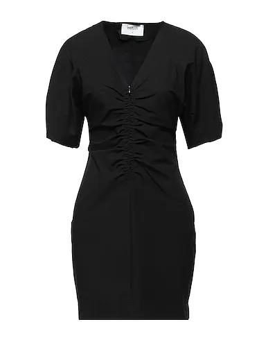 Black Poplin Office dress