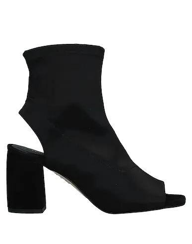 Black Satin Ankle boot