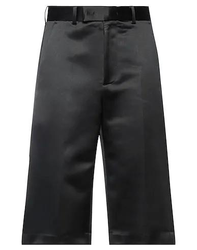 Black Satin Cropped pants & culottes