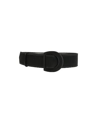 Black Satin High-waist belt