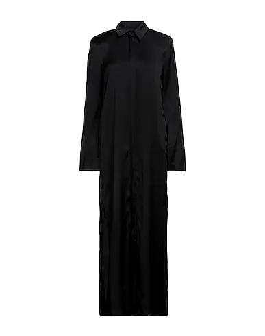 Black Satin Long dress