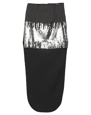 Black Satin Mini skirt