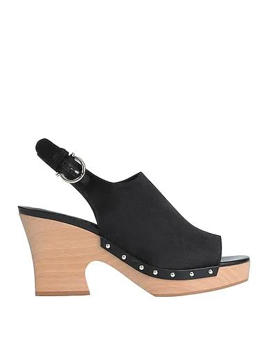 Black Satin Mules and clogs