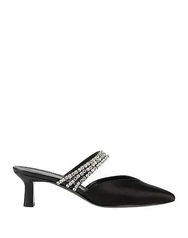 Black Satin Mules and clogs