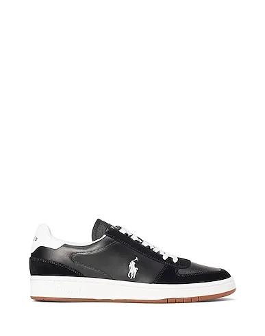 Black Sneakers COURT LEATHER & SUEDE SNEAKER
