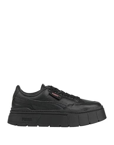 Black Sneakers Mayze Stack Lthr Wns
