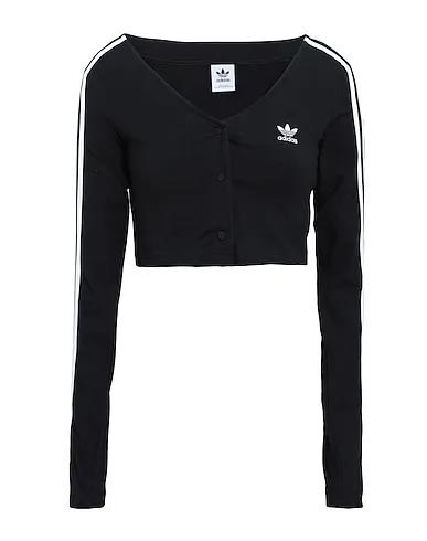 Black Sweatshirt ADICOLOR CLASSICS 3 STRIPES BUTTON LONGSLEEVE