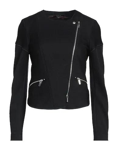 Black Sweatshirt Biker jacket