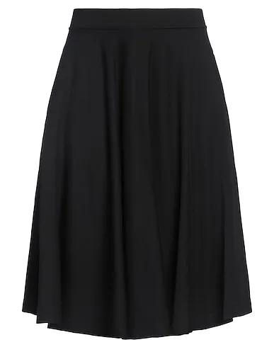 Black Sweatshirt Midi skirt