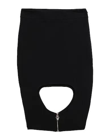Black Sweatshirt Midi skirt