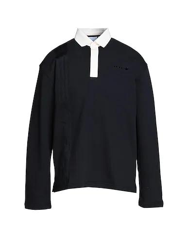 Black Sweatshirt Sweatshirt RIFTA Metro LS Rugby Shirt
