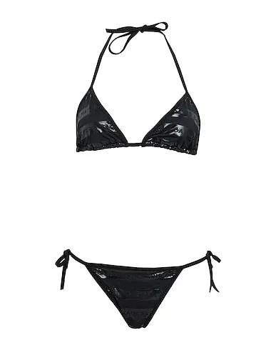 Black Synthetic fabric Bikini TRIANGLE BIKINI
