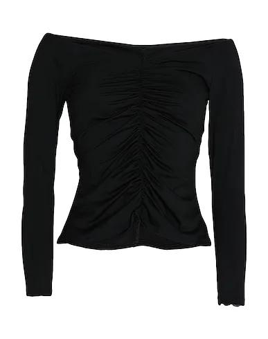 Black Synthetic fabric Blouse