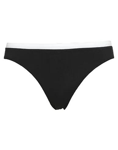 Black Synthetic fabric Brief