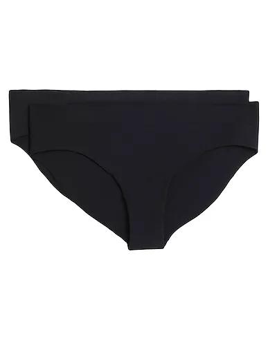 Black Synthetic fabric Brief INVISIBLE CHEEKY BRIEFS 2-PACK
