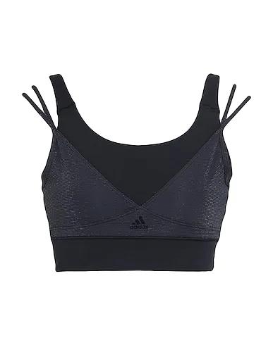 Black Synthetic fabric Crop top PWI MS HOLIDAY
