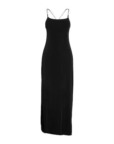 Black Synthetic fabric Long dress