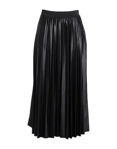 Black Synthetic fabric Midi skirt