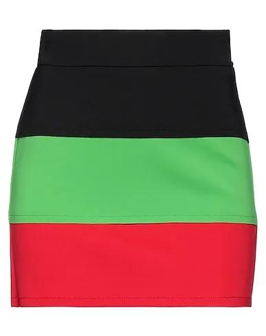 Black Synthetic fabric Mini skirt