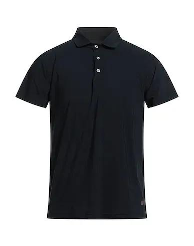 Black Synthetic fabric Polo shirt