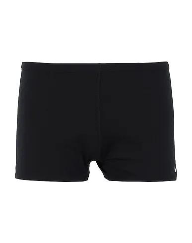 Black Synthetic fabric Swim shorts SQUARE LEG
