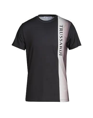 Black Synthetic fabric T-shirt