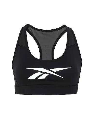Black Synthetic fabric Top S Lux Racer Pad Bra-Read
